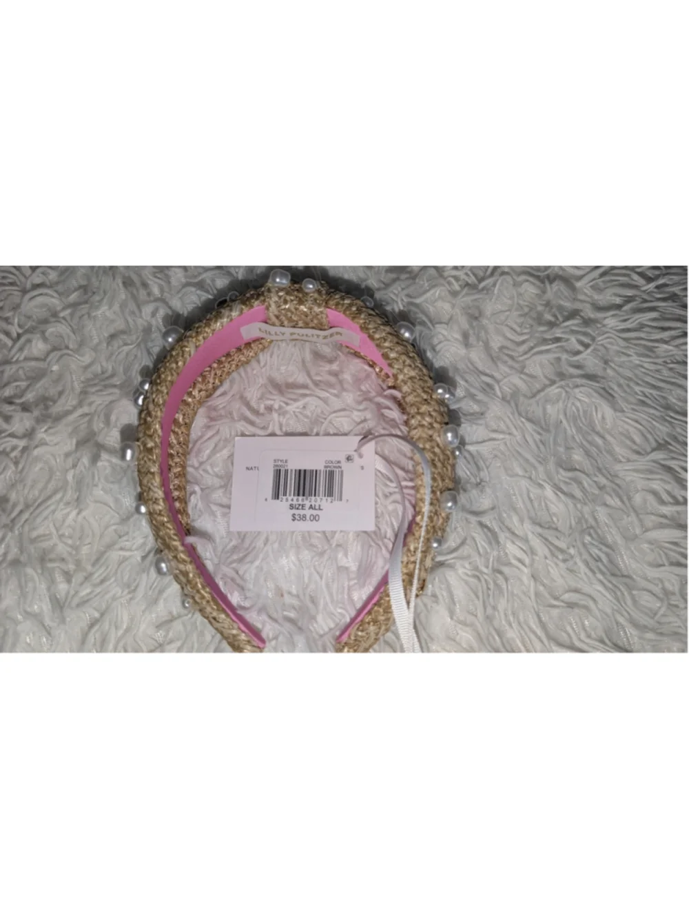 Women's Lilly Pulitzer Embellished Headband One Size Beige White